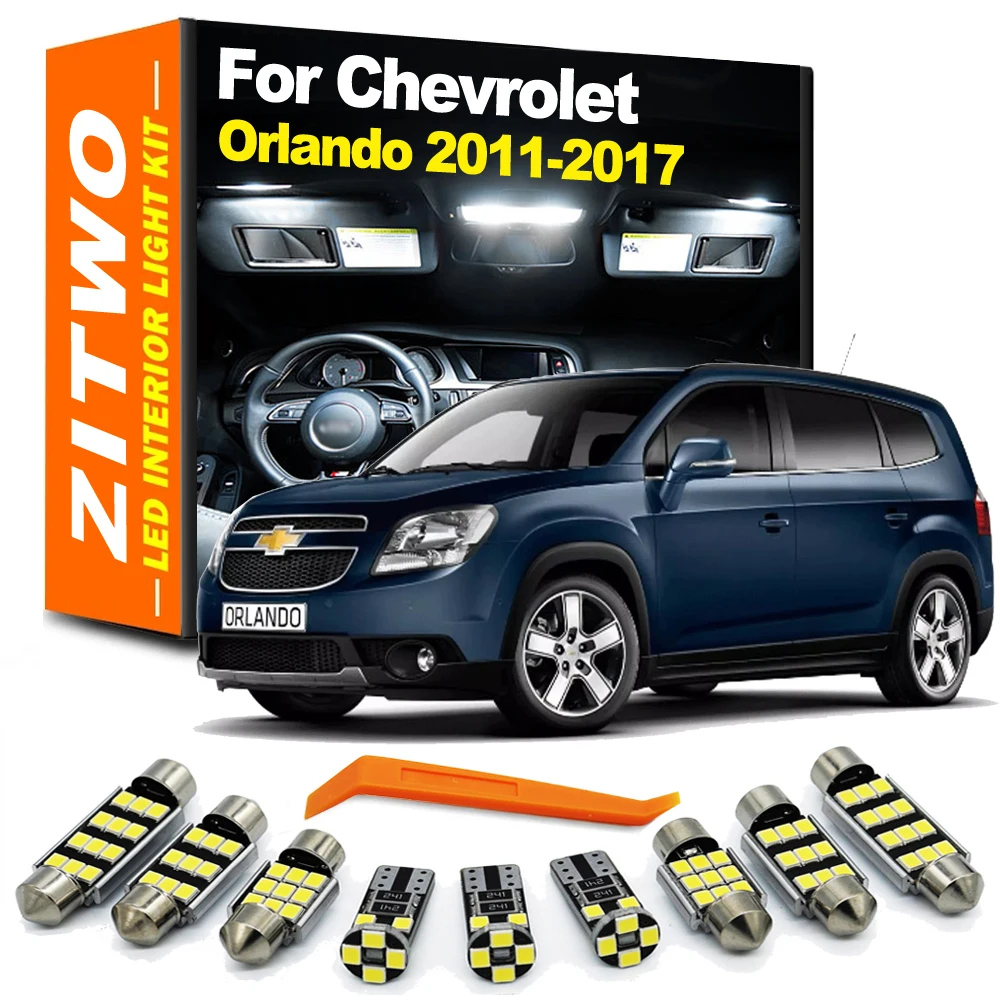 

13Pcs LED Interior Dome Reading Light Trunk Bulb Kit For Chevrolet Chevy Orlando 2011 2012 2013 2014 2015 2016 2017 Accessories