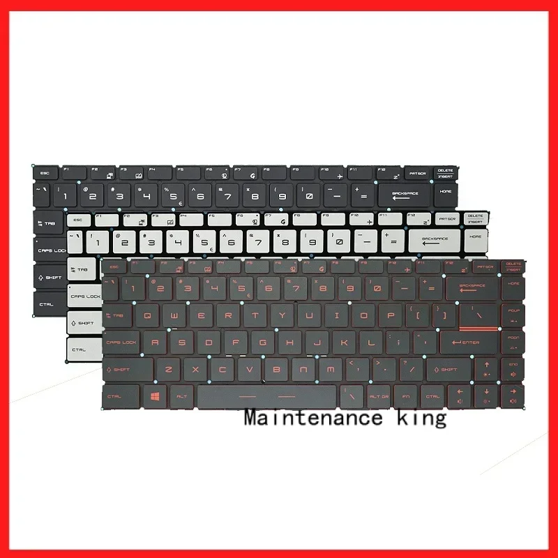 

FORНовая клавиатура для ноутбука MSI GS65 GF63 MS-16R1 PS63 P65 GF65 8RC/D 8RF/E MS-16 W1 MS-16W2 MS-16Q1 MS-16Q2 MS-16Q3 MS-16Q4