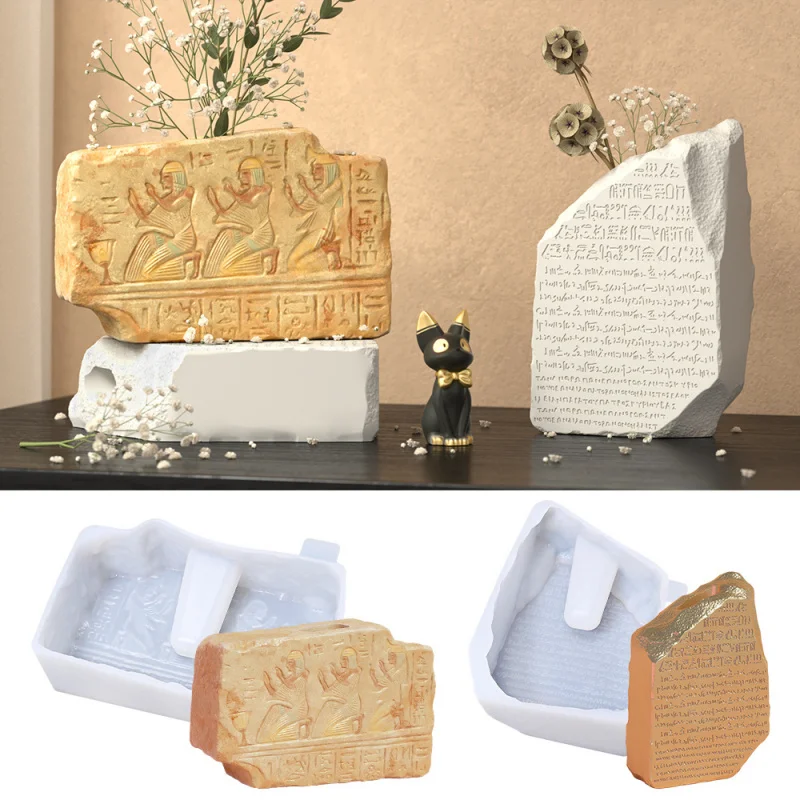 

Силиконовая форма «сделай сам» из египетского камня Розатта: для цементных и штукатурных ваз с роскошной и элитной атмосферой, идеальное украшение ручной работы