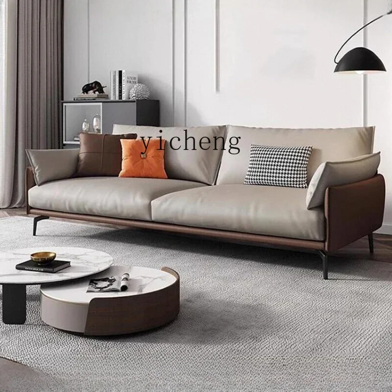 sofa Italian simple business leisure reception room living room sofa coffee table combination