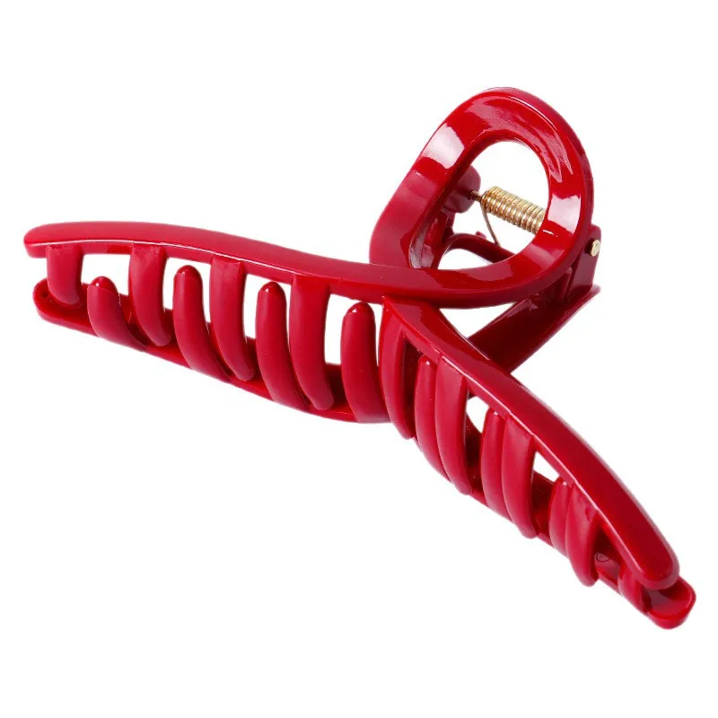 Fermaglio per capelli in gel di silice dal design minimamente con uno retro della testa, fascia per capelli, clip per squalo, fermaglio per capelli in stile femminile con volume di grandi dimensioni