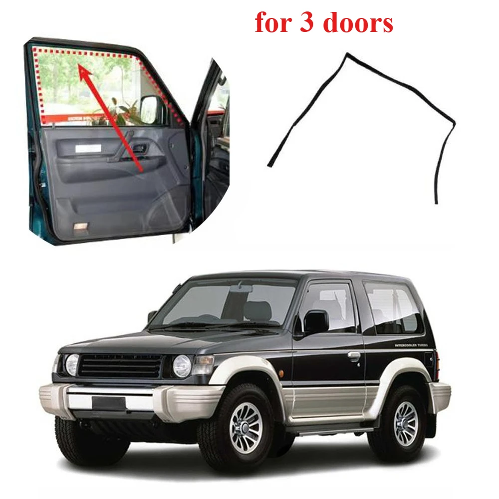 MB669185 Glass Mud Channel Strip for Pajero V30 for Montero V40 V10 Shell for Shogun V32 Only for 3 Doors Shell Left or Right