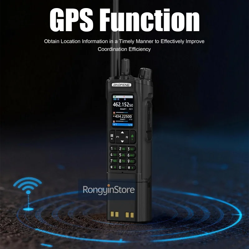 NEW Baofeng UV-32 Walkie Talkie GPS Positioning Function Full Band Bluetooth Programming Frequency Two Way Radio With Belt Clip