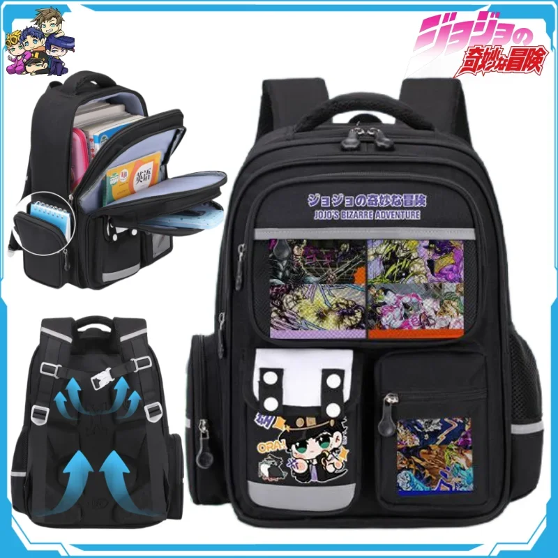 

JoJo's Bizarre Adventure Children's Backpack Student Classes Package Travel Mountaineering Photography Bag Anime Holiday Gifts