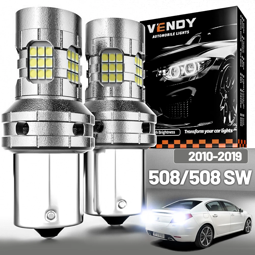 

2pcs LED Reverse Light For Peugeot 508 SW 2010-2019 Backup Lamp 2011 2012 2013 2014 2015 2016 2017 2018 Canbus Accessories