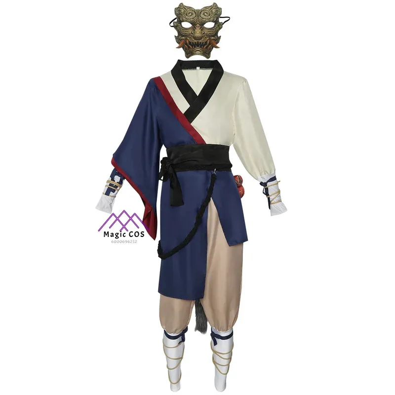 Gioco anime Black Myth Wukong The Destinated One Costume cosplay con maschera Wukong per esposizione di fumetti Vestito da gioco di ruolo di Halloween