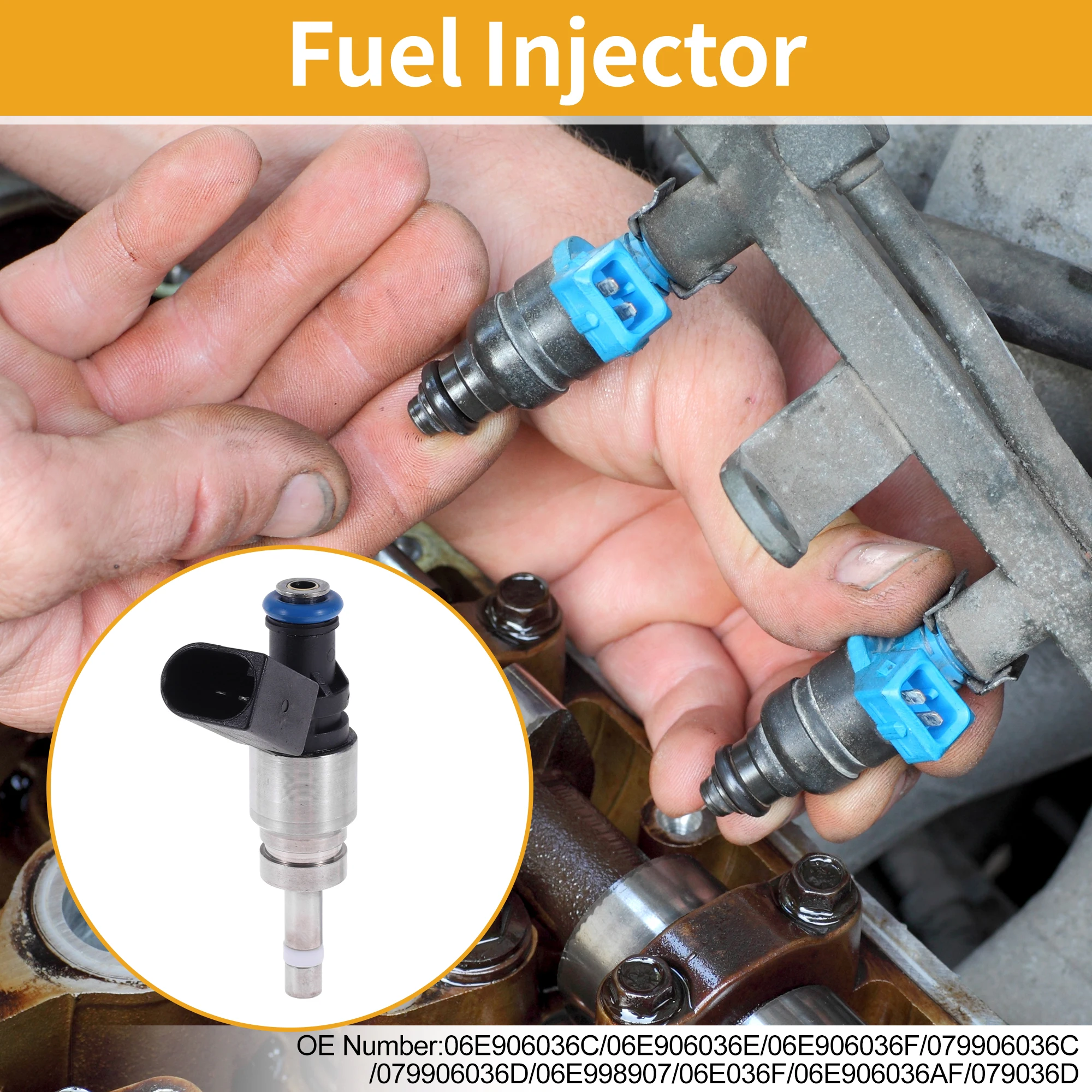 

UXCELL 1 шт. No 06E906036C Топливная форсунка для Audi A4 Quattro Base 3.2 Топливная форсунка двигателя