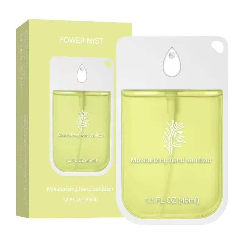 Reissetje handdesinfectiespray (1-6 stuks) - Alcoholvrij & hydraterende gel, 45ml flesjes voor onderweg, kantoor & dagelijkse verzorging.