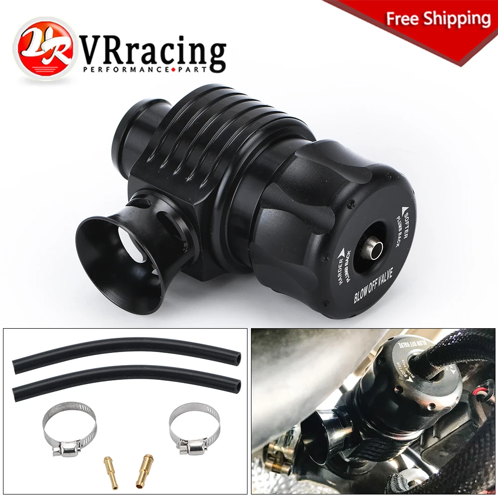 FREE SHIPPING 50/50 Recirc Valve & Dump Valve Bov Blow off Valve for AUDI A3 S3 A4 A6 A8 S4 TT 1.8 20v RACING TURBO Black