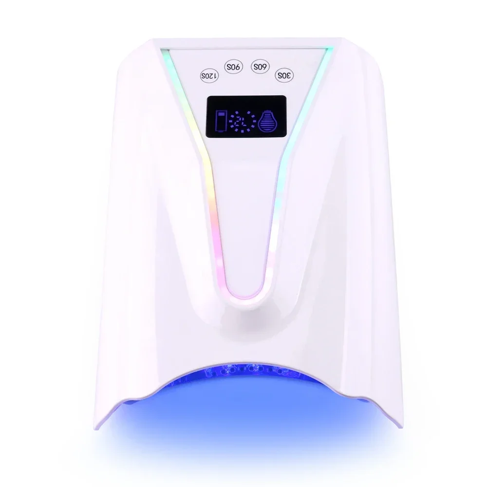 

Advanced 128W Wireless Nail Lamp Cordless UV LED Nail Dryer Rechargeable Gel Polish Curing Light Professional Nail Art Equipment