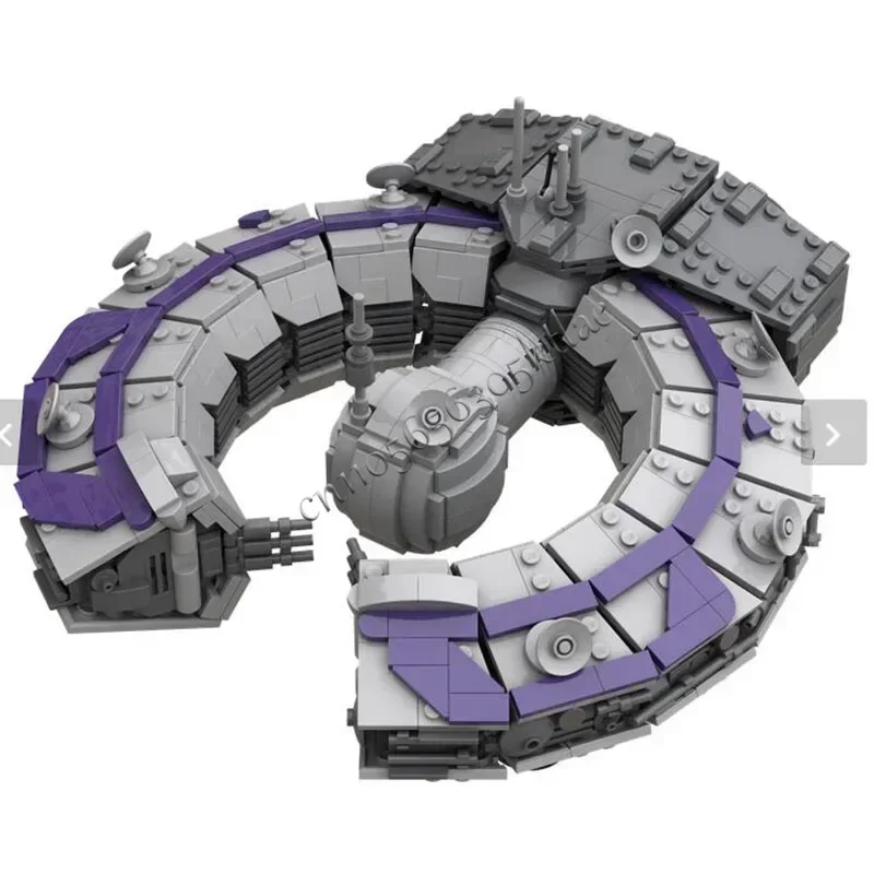 1124 قطعة MOC فئة فيلم الفضاء Lucrehulk سفينة التحكم في نموذج متوسط البناء لتقوم بها بنفسك كتلة الجمعية جمع لعبة عيد الميلاد هدية #3