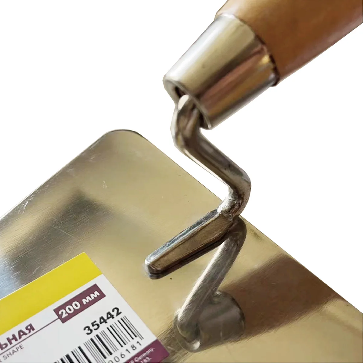 Mason Trowel Shovel Tool Putty Scraping Wall Filling Shovel Wood Handle Stainless Steel Blade Corner Spatula Two Styles