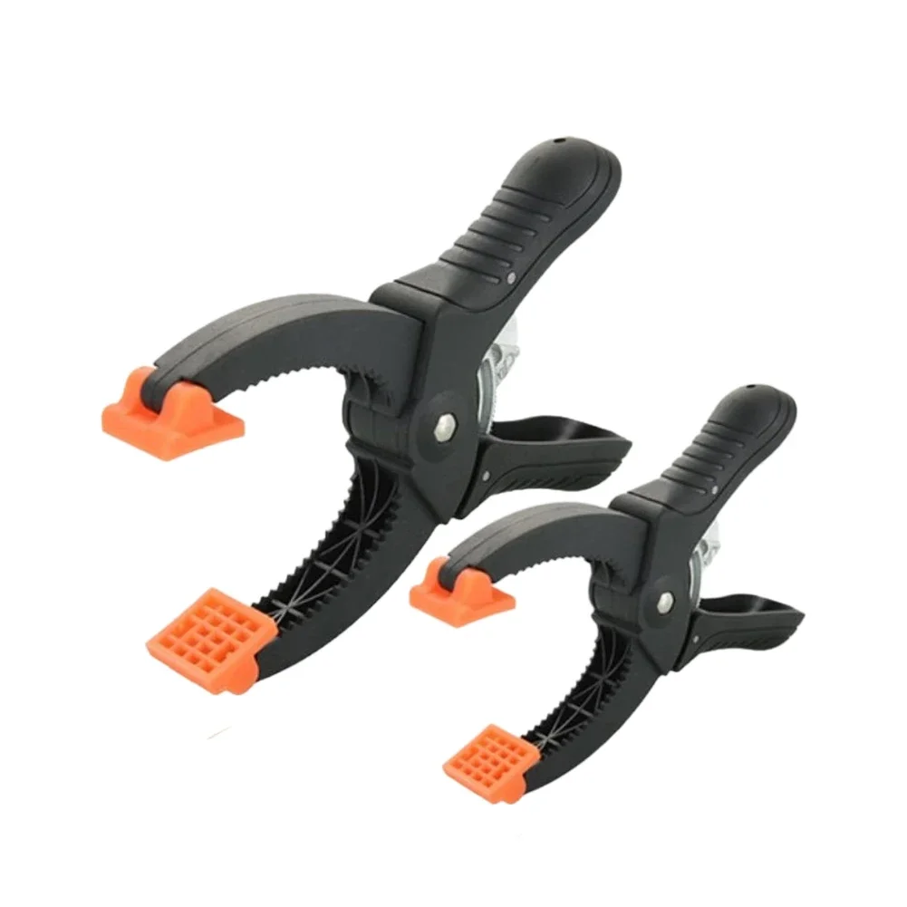 6/8 Inch Ratcheting Hand Clamps Spring Clamps Jaw Opening Clamping Force DIY Plastic Nylon Clamp For Gluing Securing