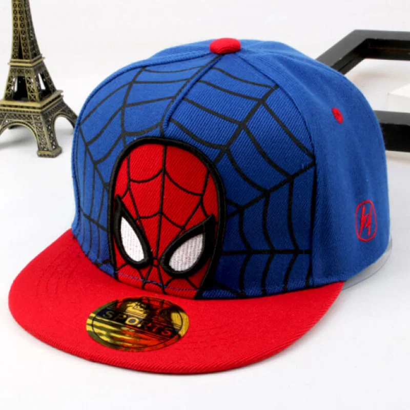 Anime Cartoon Spiderman Hats for Kids Toddler Baby Baseball Cap Spring Summer Children\'s Snapback Hip Hop Adjustable Caps