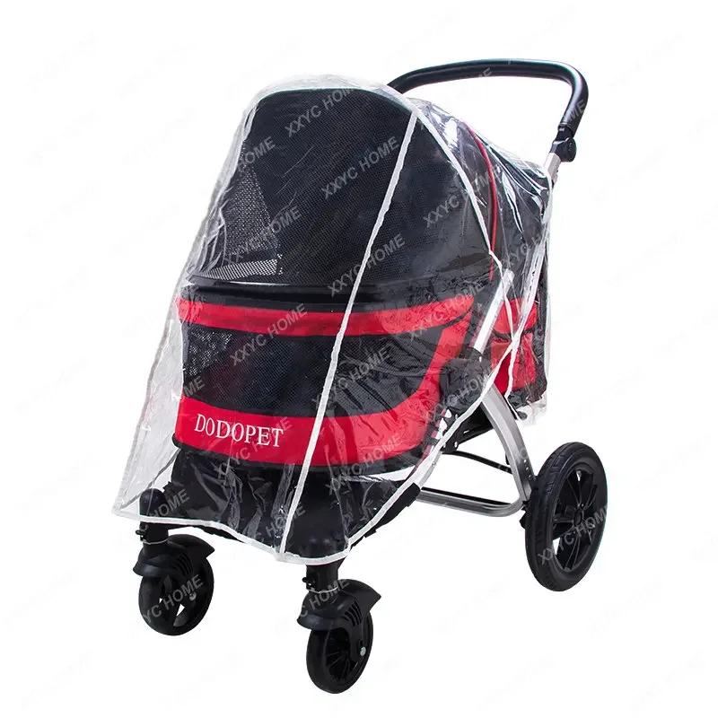 

Pet Stroller Rain Cover Dog Trolley Rain Cover Baby Stroller Raincoat Windshield Rain Cover Comfortable and Breathable