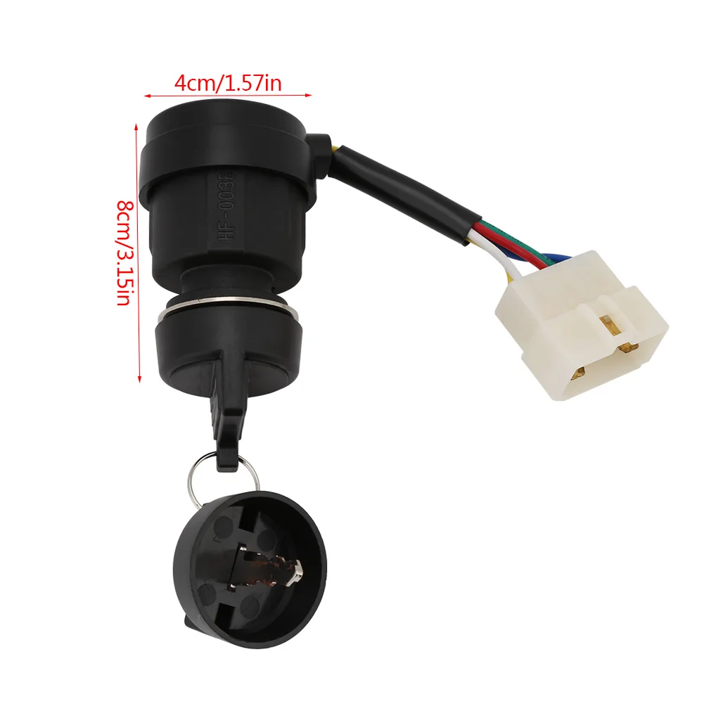 5 Wires Ignition Start Key Switch for 2KW-5KW 186 Gasoline Generator Ignition Switch Key Accessories