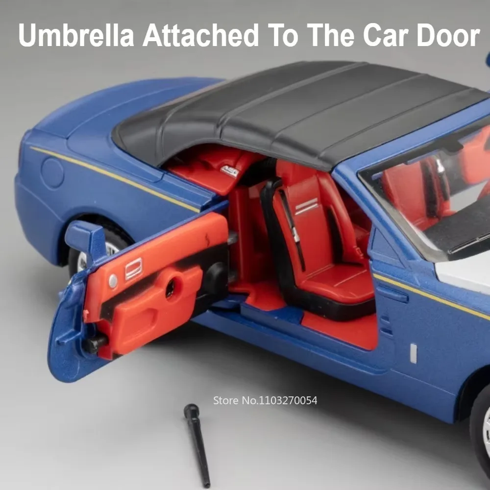 1:32 Rolls-Royce Cullinan Dawn Modell Spielzeug Druckguss Legierung Auto Sound Licht Zurückziehen Türen Geöffnet Miniatur Autos Simulation Ornament – Detail 22