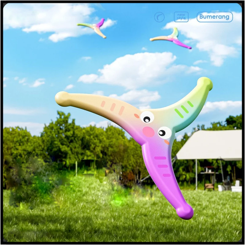 Kinderen Zacht Boomerang Speelgoed Handworp EVA Vliegende Schijf Speelgoed Volwassen kinderen Interactief Buitensporten Speelgoed Leuke Decompressie Geschenken