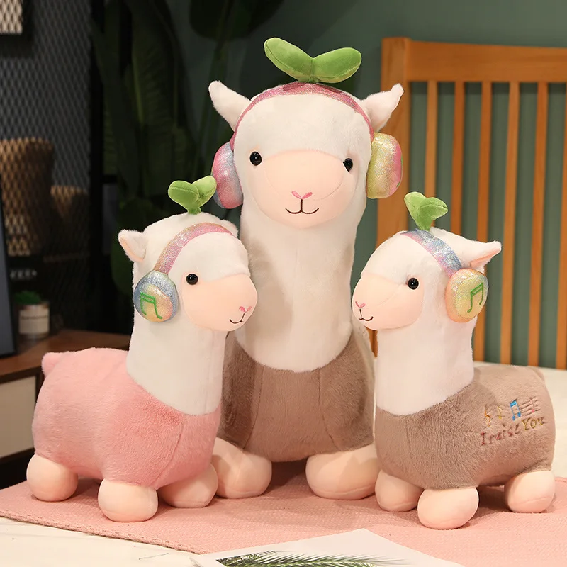 

Гарнитура Альпака Лама Плюшевые Животные Игрушки Милая Мягкая Кукла Бытовые Подушки Украшения Дома Детские Игрушки Подарки На День Рождения