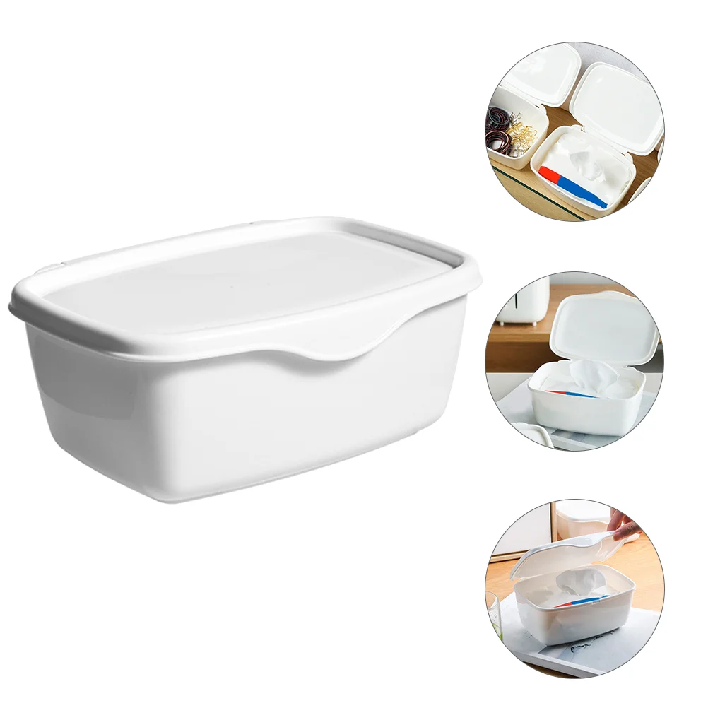 Poo Wet Wipes Storage Box Travel Papertowel Holder Tissue Square Plastic Car Container