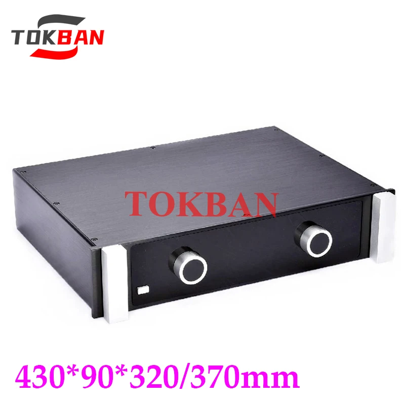 

Tokban Audio MC4309 430*90*320/370mm Aluminum McIntosh Preamplifier Chassis Enclosure Diy HIFI Home Amp Case Shell