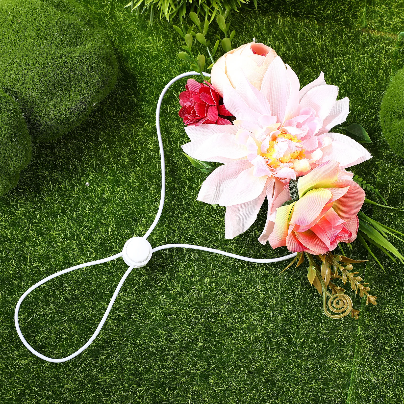 

1Pcs Pet Garland Artificial Flower Headband Lightweight Safe Material for Cat Dog Beach Party Photography Decor