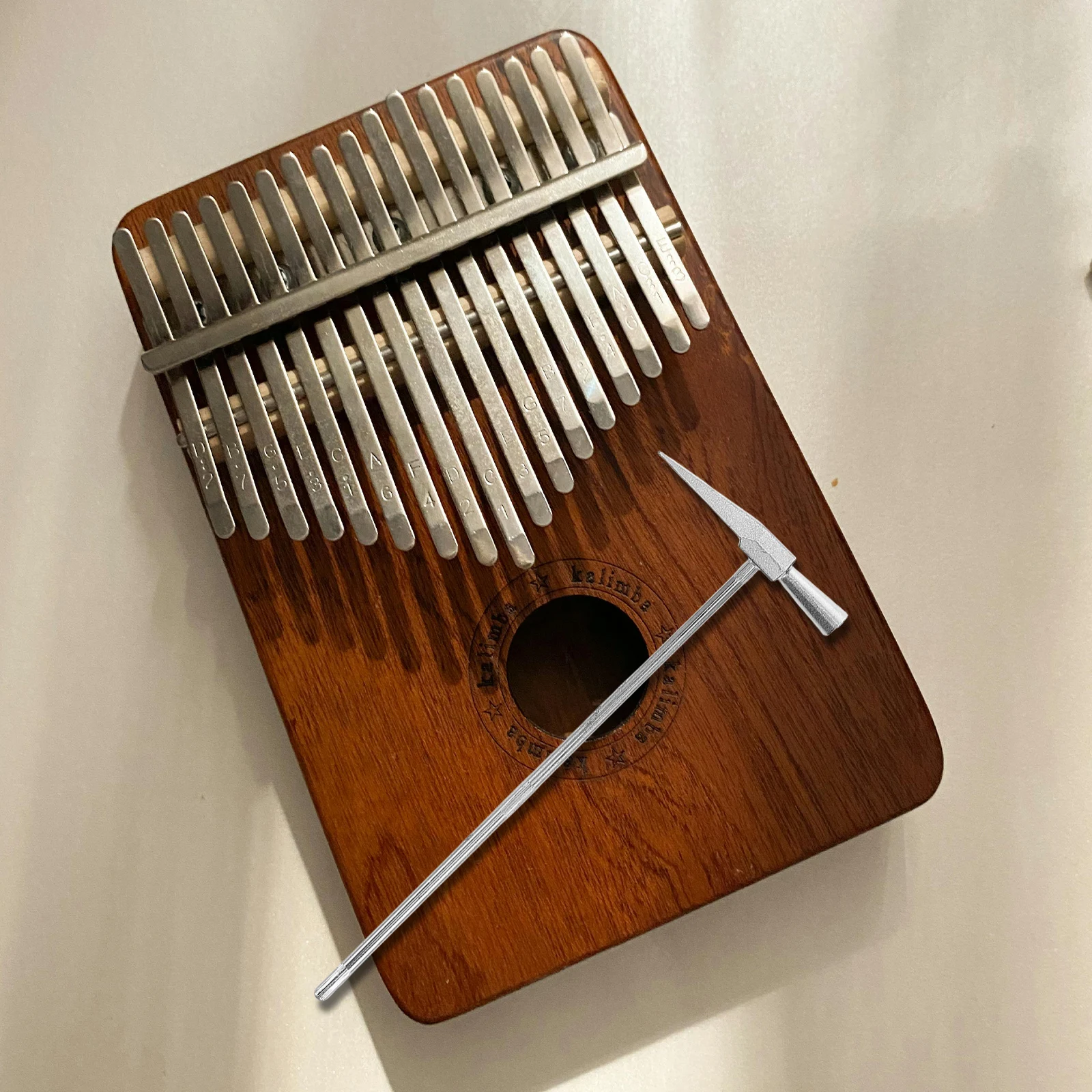 

Kalimba Tuning Hammer Metal Thumb Piano Accessories Precise Tuning Portable Lightweight for 15-17 Musical