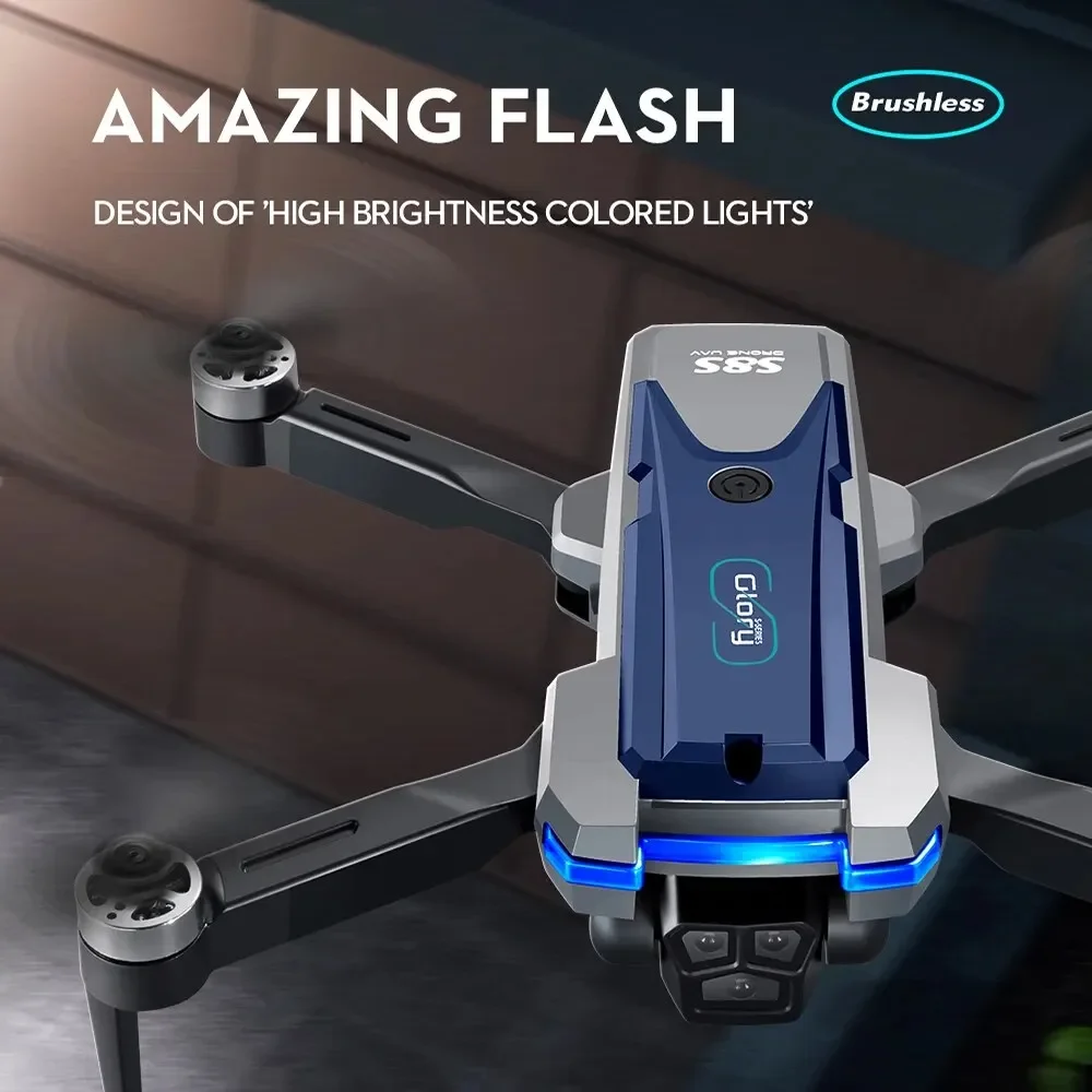 S8S GPS Drone 5G Wifi 8K HD Podwójna kamera ESC Przepływ optyczny 360° ° Unikanie przeszkód Bezszczotkowy silnik RC Składany quadcopter 9000M