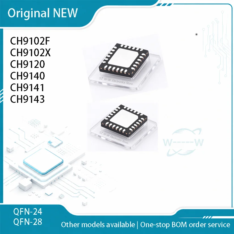 (5-30 PCS)New CH9102F CH9102X CH9120 CH9140 CH9141 CH9143 QFN IC Chip electronic