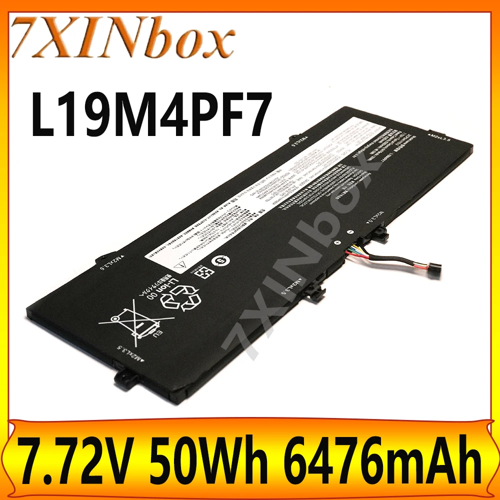 7XINbox L19M4PF7 7.72V 50Wh 6476mAh OEM Laptop Battery For Lenovo Ideapad Yoga Slim 7 Carbon 13ITL5 Slim 7-13ITL05 7-13ACN05