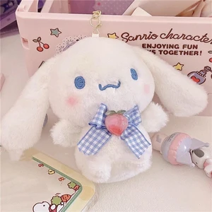 Sanrio Hello Kitty Plush Keychain, Cartoon -Spielzeug Kawaii, Rucksack -Anhängerdekoration, meine Melodie Kuromi Cinnamoroll, Mädchen Mädchen Mädchen 10 Hauptverkauf Pac Man Leuchten - №6