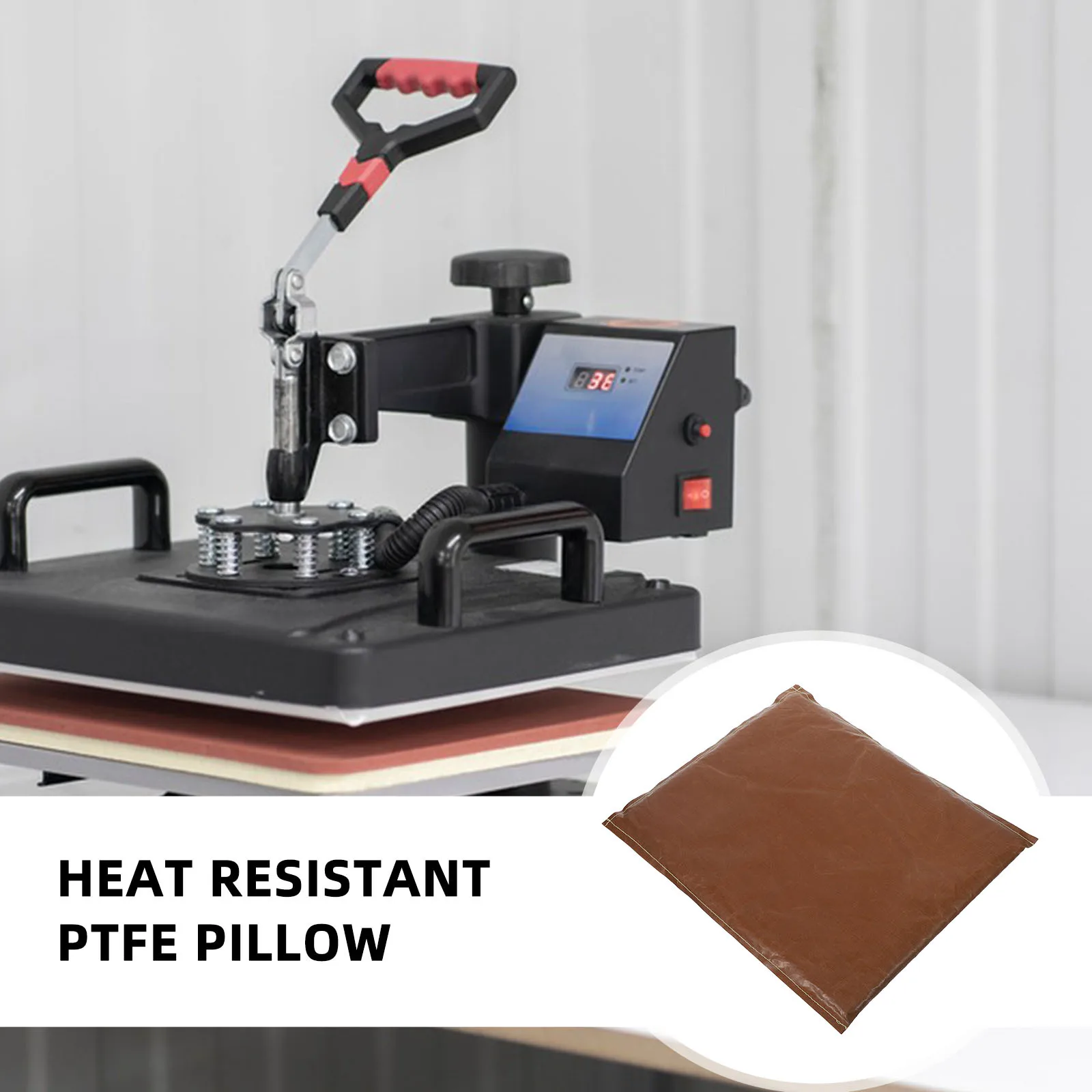 

15X12 Inch Ptfe Press Pillow Reusable Heat Resistant Transfer Mat For Baby Clothes Hats Accessories Smooth Durable Surface