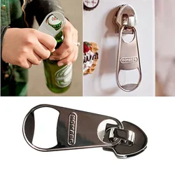 Decorative Zippers Bottle Opener Handheld Beverage Can Opener Beer Bottle Cover Remover Practical Kitchenwares