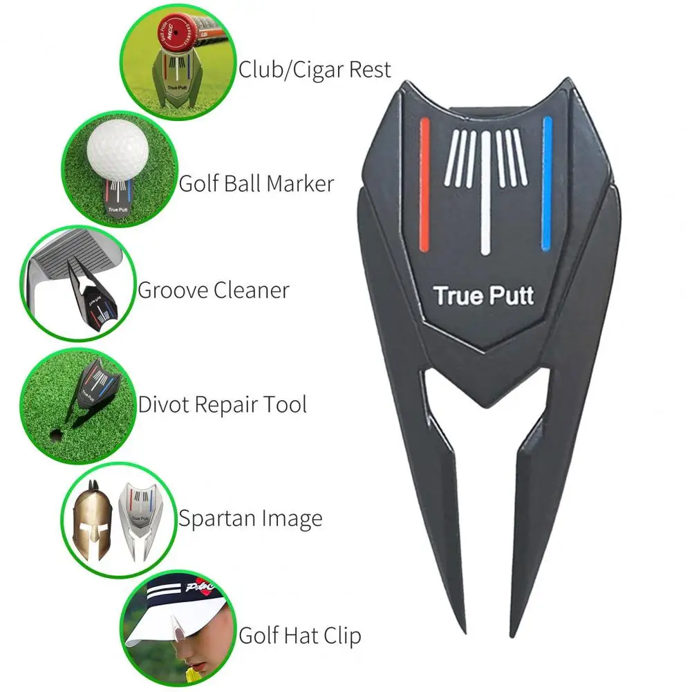 

Useful Golf Fork High Hardness True Putt Marker Sharp Golf Divot Repair Tool Golf Club Ball Marker Cleaner