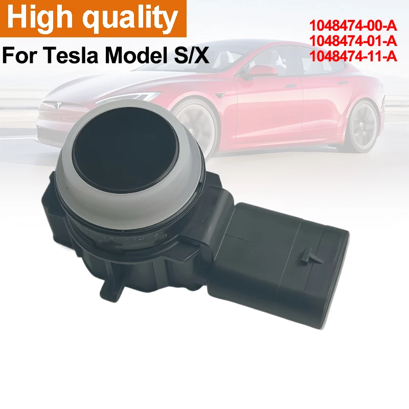 For Tesla Model S X 2012-2021 PDC Parking Sensor 1048474-00-A 1048474-01-A 1048474-11-A Parktronic Ultrasonic Sensor Replacement