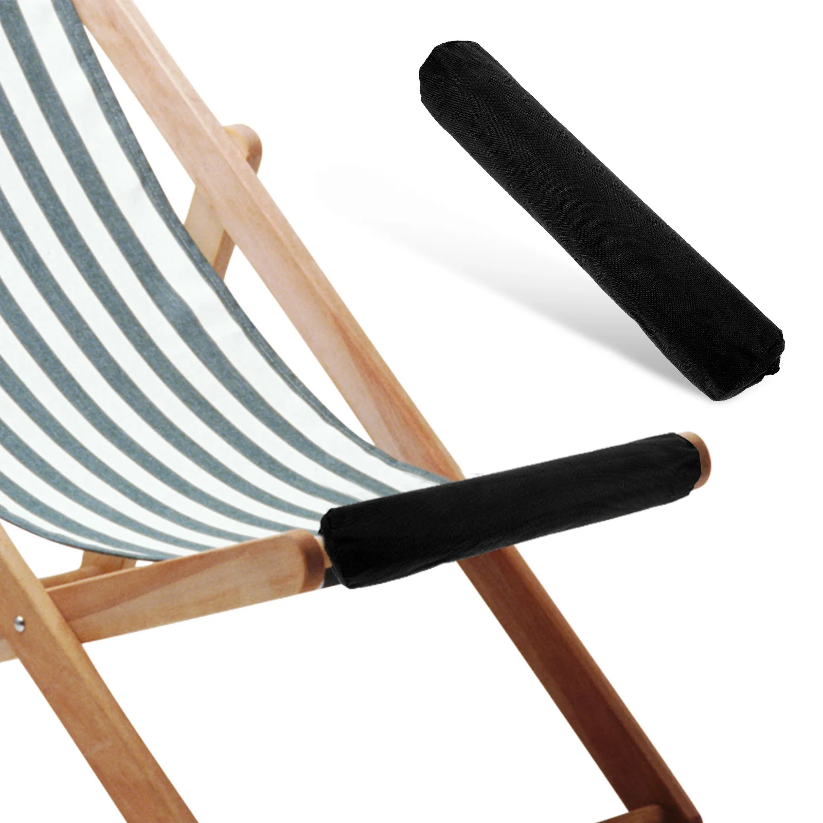 

Yardwe Footrest Pad for Chair Sling Recliner Lounge Portable Outdoor Nap 40x8cm Black