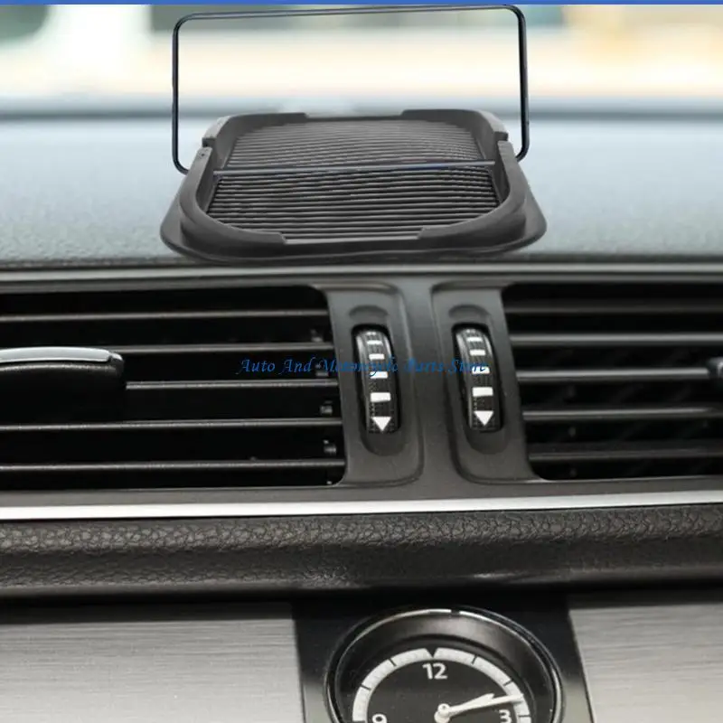 P9FD Washable Quick Install Nonslip Vehicle Mat For Phone Cradles Navigation Devices Easy Placement Solution Ergonomic Design