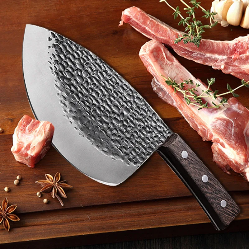 

Popular Meat Cleaver Boning Knife Hand Forged Butcher Chef Knife High Carbon Steel Full Tang Fillet Knife for Kitchen Outdoor