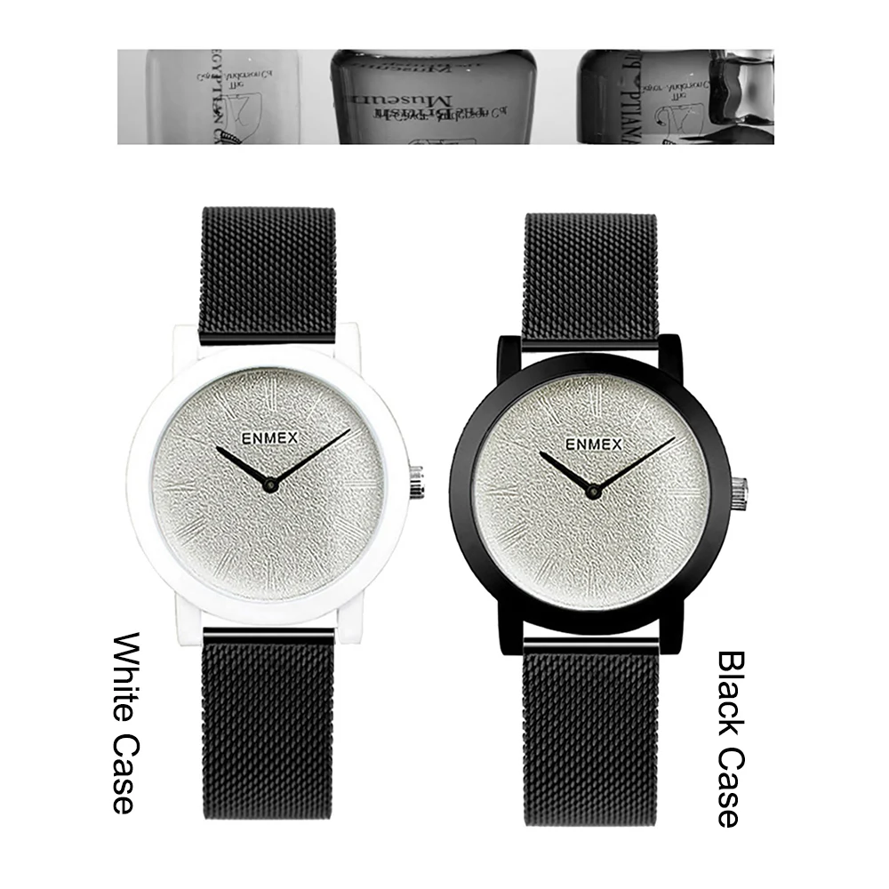 Minimalist design for women's watches, with a matte texture surface and Roman numeral scale, suitable for everyday women's watch