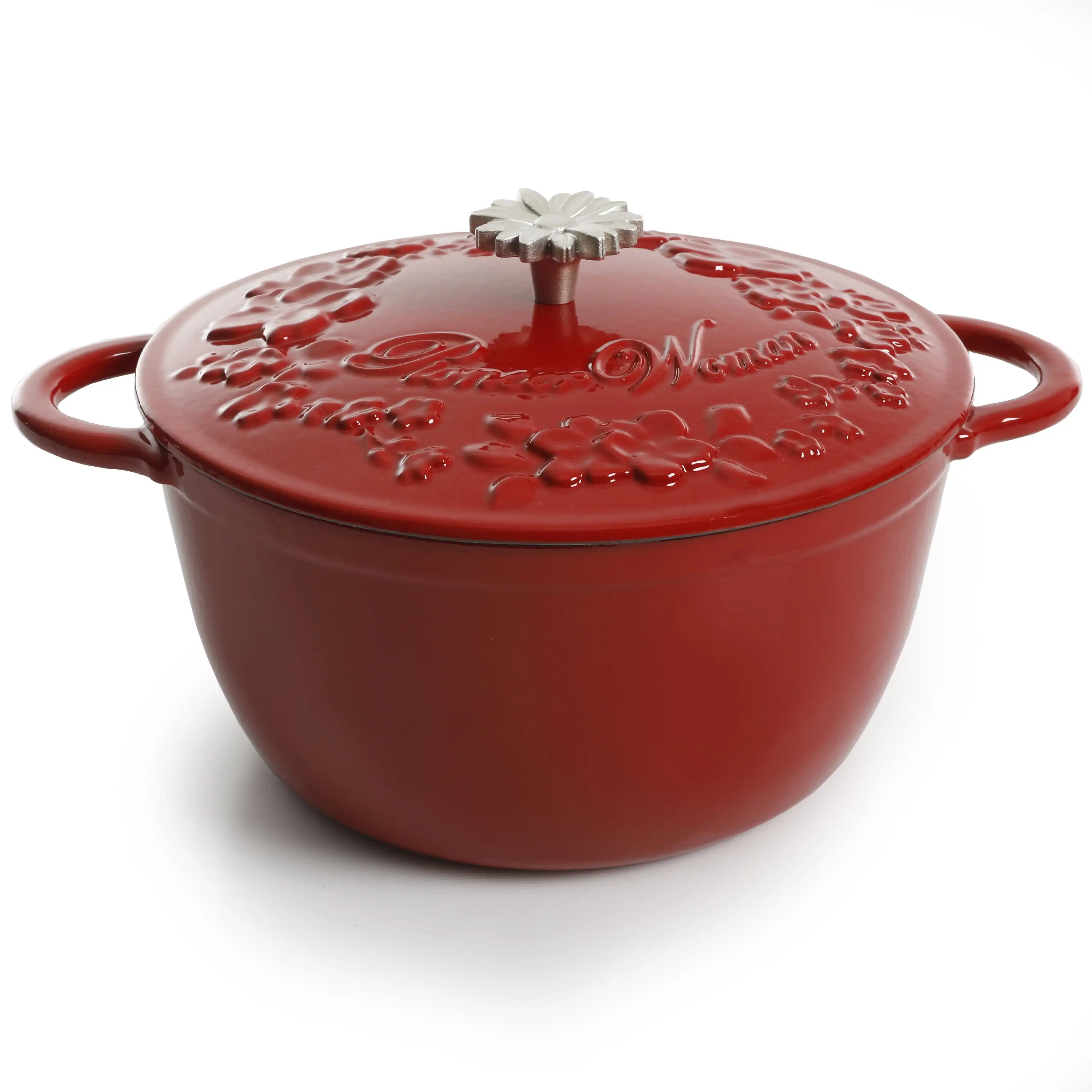 

Timeless Beauty Enamel Cast Iron 5-Quart Dutch Oven, Red