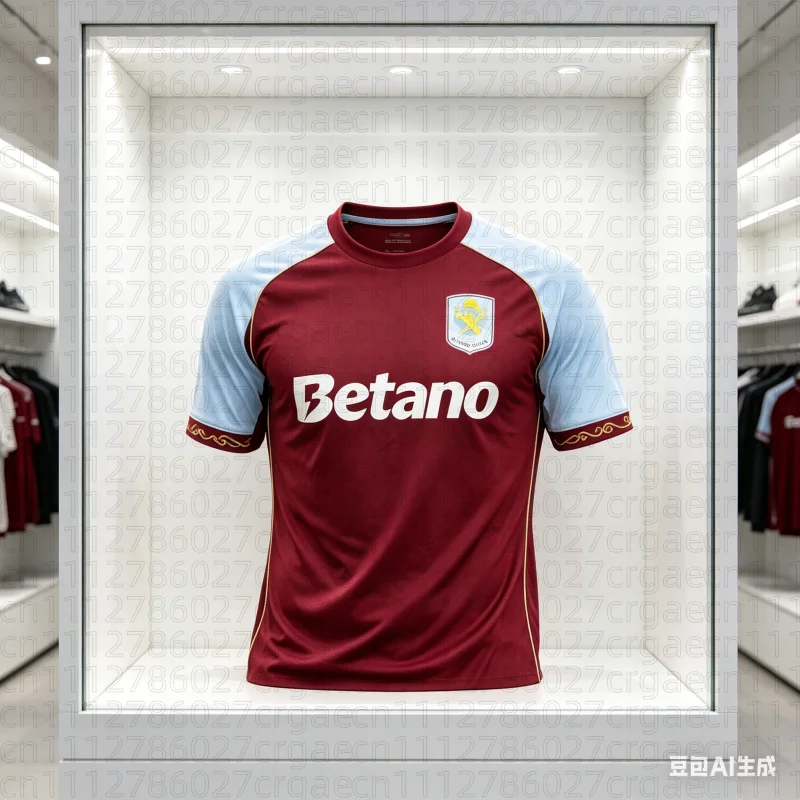 Aston Villa Men Outdoor Kids Football Jersey, Comfortable Quick-Dry T-Shirt for Daily Training, Matches Summer Family Kids Tees