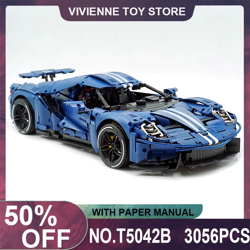 

TGL T5042B Technical MOC Super Racing Car Hypercar Model Building Blocks Bricks Puzzle Educational Toys Christmas Gifts For Kids