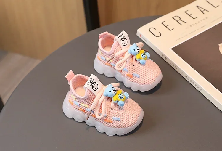 Mode kinder Leuchtende Turnschuhe LED Blinkende Schuhe für Mädchen Baby Casual Schuhe Frühling Herbst Heißer Verkauf Kleinkind Sport Schuhe – Detail 10