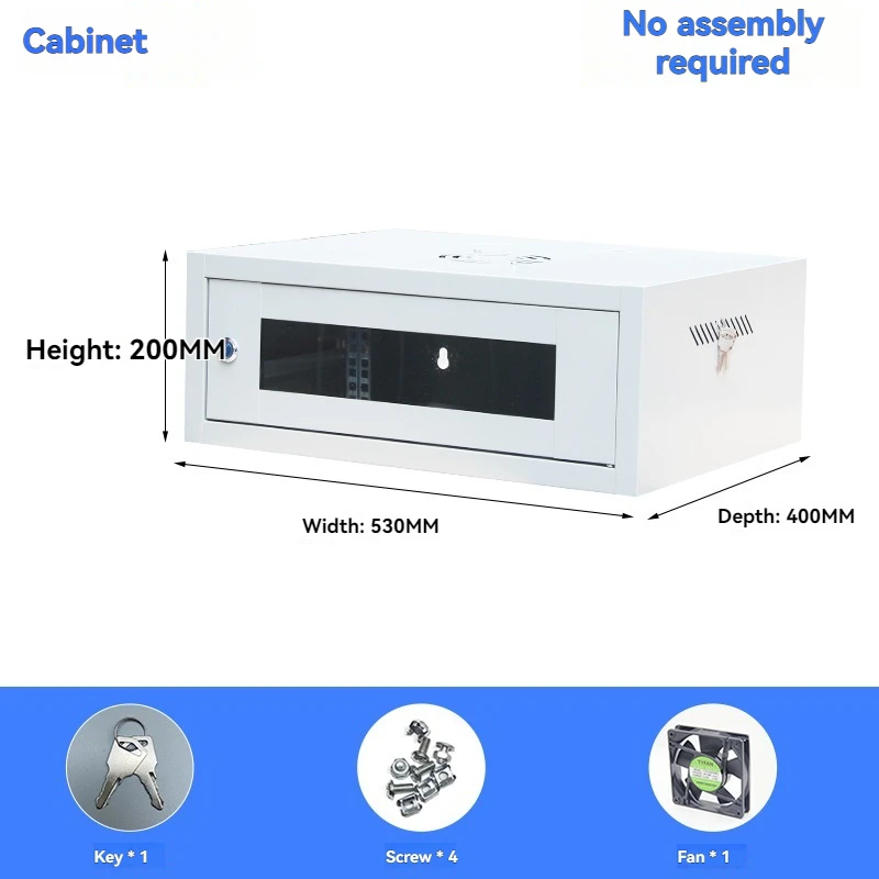 

4U Network Cabinet Wall Mounted Computer Room Switch, Computer Amplifier, Audio Monitoring, Weak Current Chassis