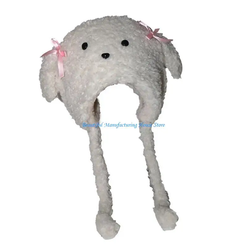 قبعة E56A للسيدات ذات غطاء رأس سميك فروي للتسلق والتزلج وأغطية الرأس الرياضية