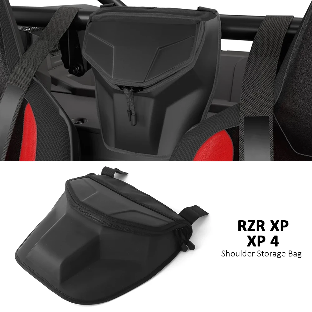 UTV Storage Bag Center Shoulder Console Between Seat Black For Polaris RZR XP 4 XP4 1000 Ultimate Premium Sport 2024 2025