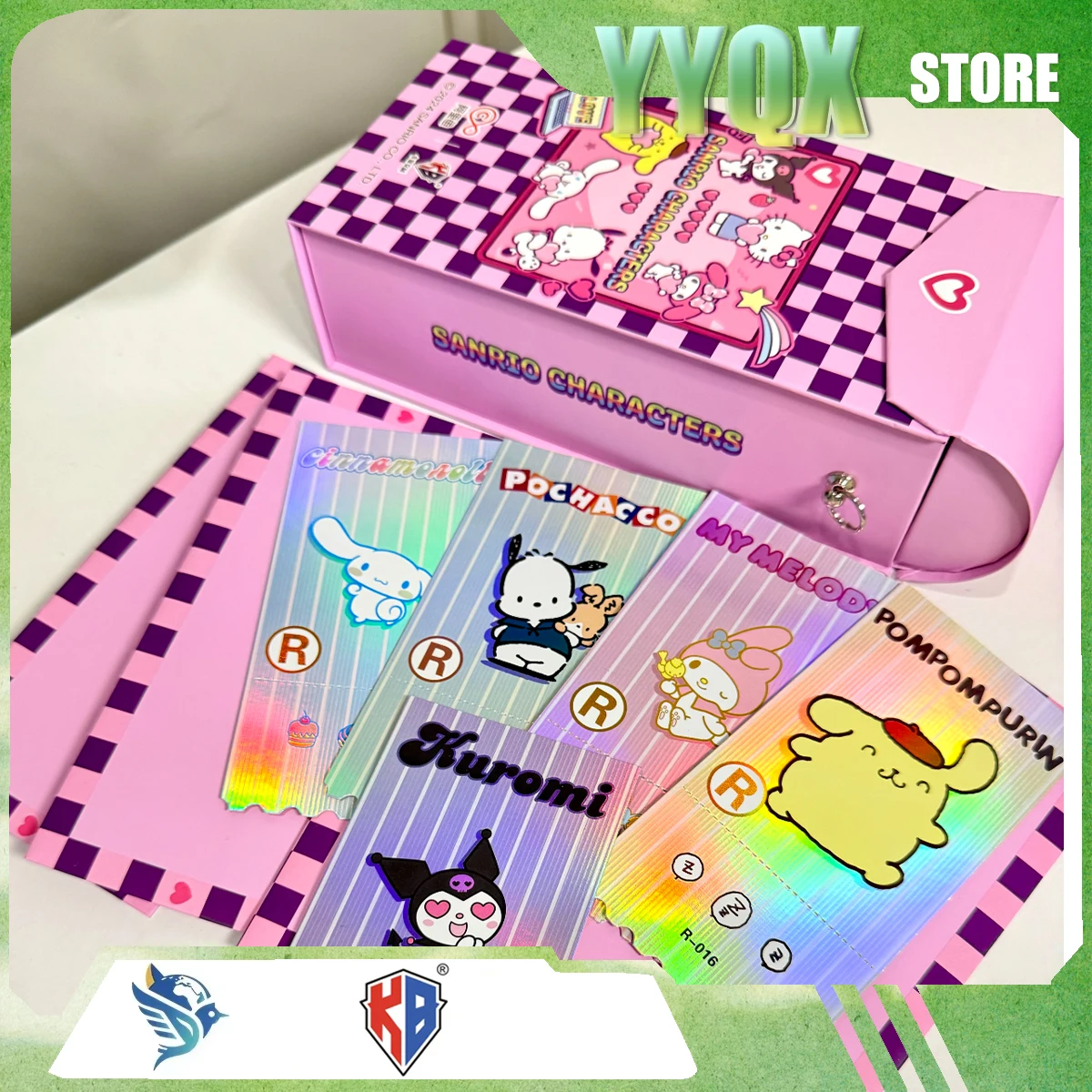 KABAO 2026 New Sanrio Hello Kitty My Melody‌ Kuromi‌ Cinnamoroll‌ Pochacco Ticket Stub Collection Periphery Cute Cartoon Gift