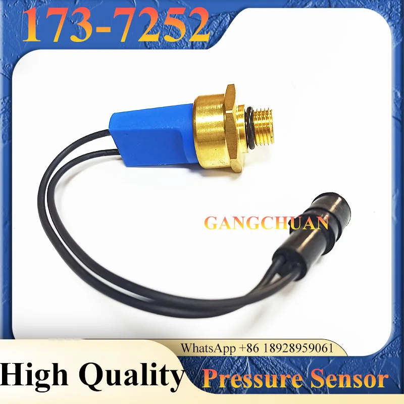 Interruptor del sensor de presión de aceite de alta calidad 173-7252 1737252   Para repuestos de excavadora 12H 120H 135H 140H 143H 160H