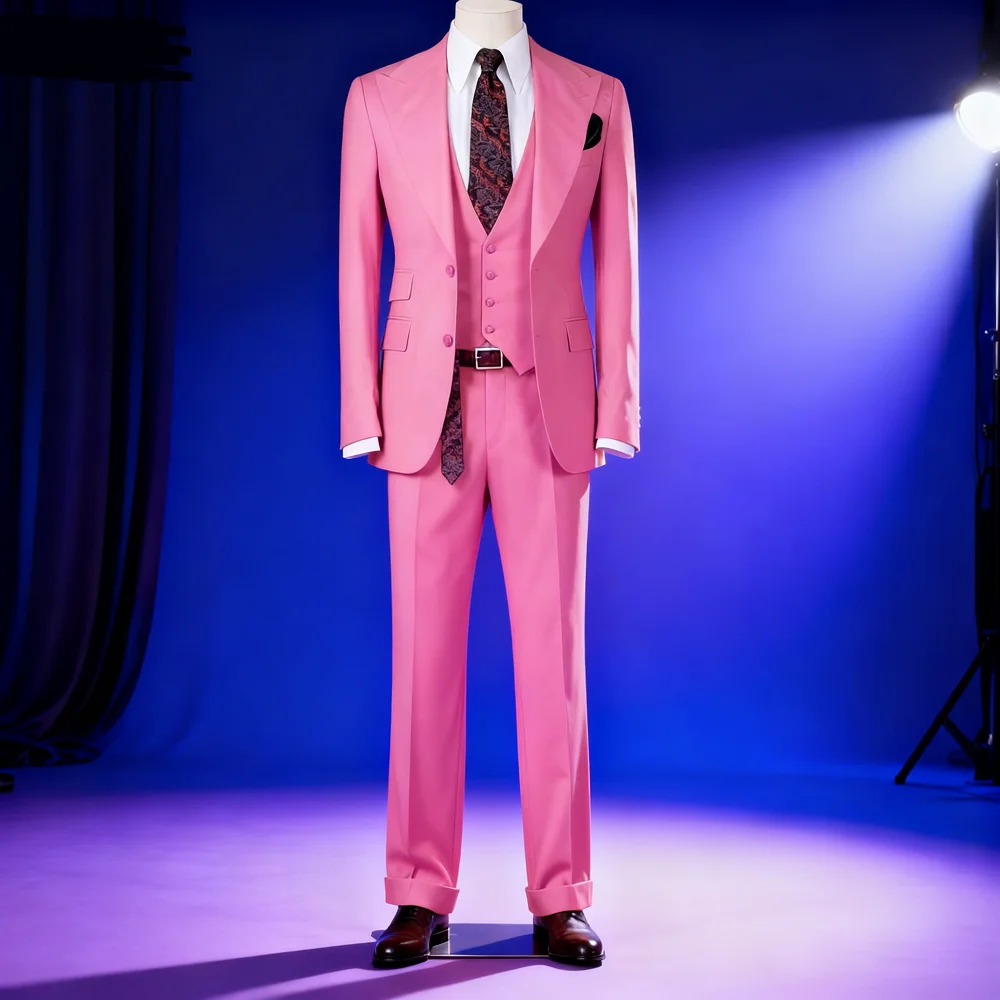 

Men's Polo Shirt with Lapela, Suits with Lapela Breasted, Plus Size, Luxury, Ternos Masculino De Baile