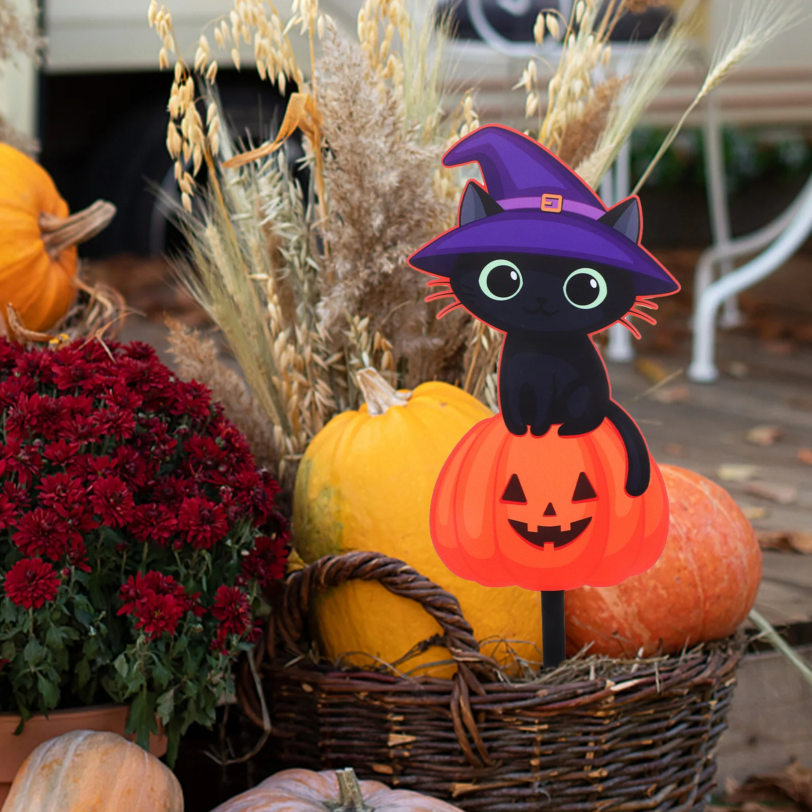 اليقطين ساحة ديكور هالوين الحديقة تسجيل حصة علامات الحديقة في الهواء الطلق الطرف الديكور منزل مسكون صغير الاكريليك زخرفة